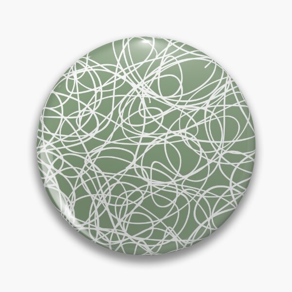 Item preview, Green and White Thick Scribble Mosaic Pattern designed and sold by ColorOfTheYears.
