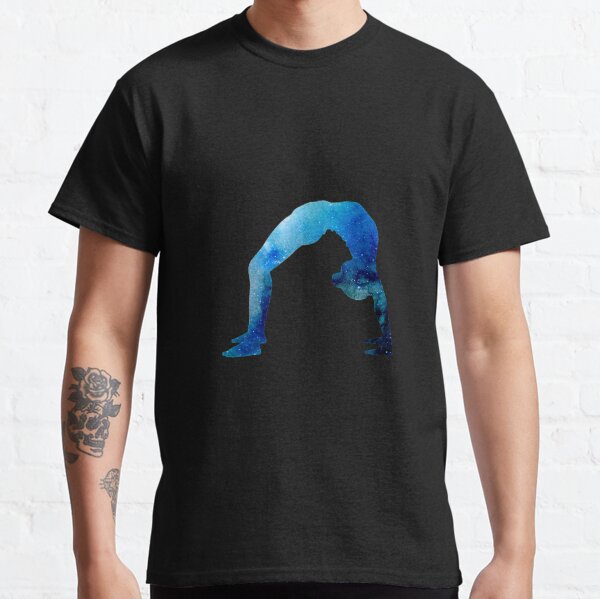 Copy of Galaxy Yoga Acrobatic Sport Aerialist Gymnastics Watercolor Workout Classic T-Shirt