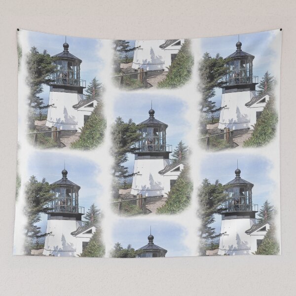 Item preview, Cape Meares Lighthouse in Watercolor designed and sold by KirtTisdale.