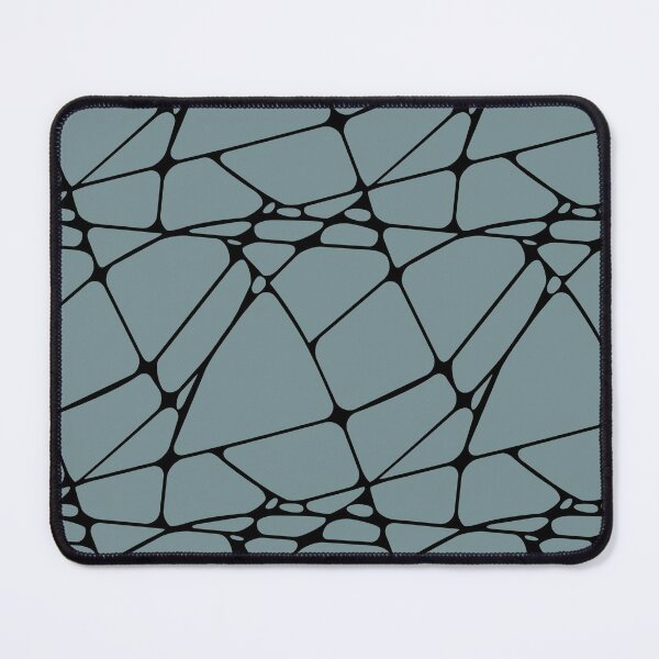 Item preview, Black and Blue Abstract Mosaic Pattern 1 Coordinates w/ Farrow & Ball 2022 Popular Color Stone Blue 86 - Colour Trends - Trending Hue designed and sold by ColorOfTheYears.