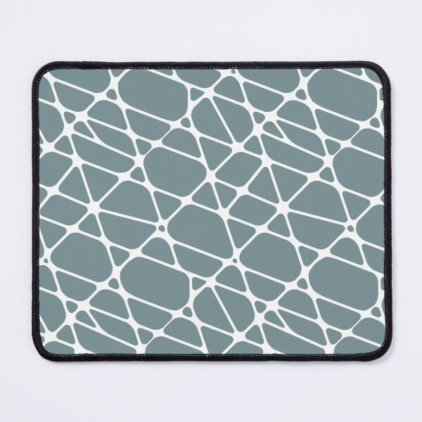 Item preview, Blue and White Abstract Mosaic Pattern 2 Coordinates w/ Farrow & Ball 2022 Popular Color Stone Blue 86 - Colour Trends - Trending Hue designed and sold by ColorOfTheYears.