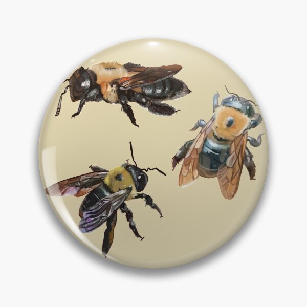 Item preview, southern carpenter bee (all three) designed and sold by AngelTheSiren.