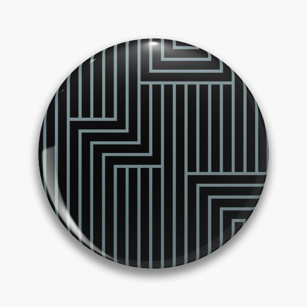 Item preview, Black and Blue Art Deco Line Pattern 2 Coordinates w/ Farrow & Ball 2022 Popular Color Stone Blue 86 - Colour Trends - Trending Hue designed and sold by ColorOfTheYears.