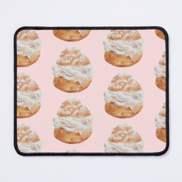 Item preview, Cream puff watercolour illustration (white background) designed and sold by tifft.