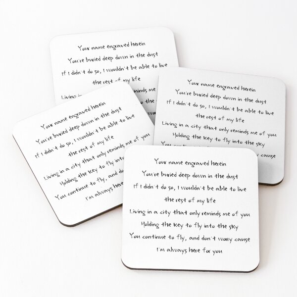 Item preview, Your Name Engraved Herein Handwritten Lyrics - Chorus 2 (English) designed and sold by Aooms123.