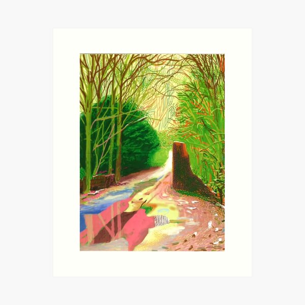 David Hockney die Ankunft des Frühlings Kunstdruck