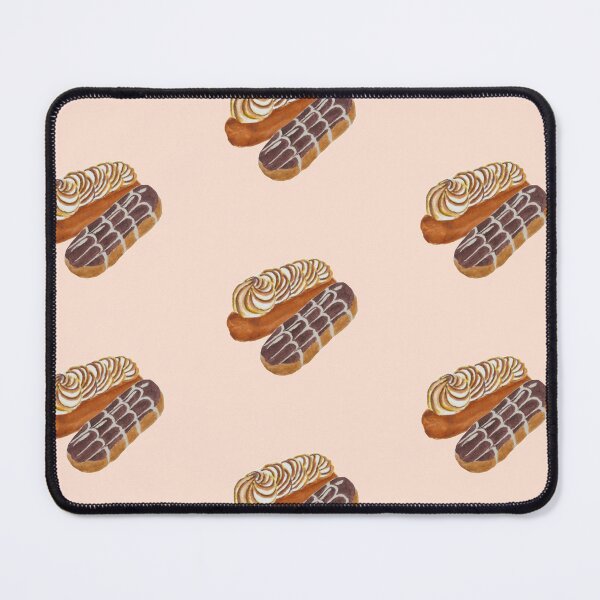 Item preview, Éclairs pastry watercolour illustration (Green background) designed and sold by tifft.