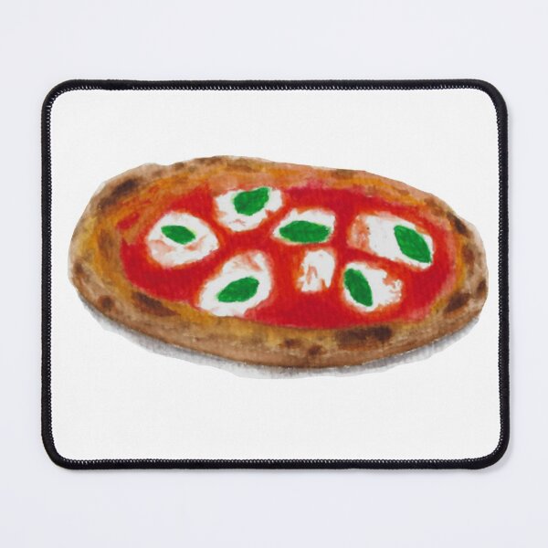 Item preview, Margherita pizza watercolour illustration designed and sold by tifft.