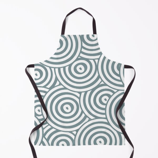 Item preview, Blue and White Hypnotic Circle Pattern Coordinates w/ Farrow & Ball 2022 Popular Color Stone Blue 86 - Colour Trends - Trending Hue designed and sold by ColorOfTheYears.