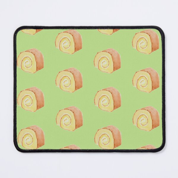 Item preview, Swiss roll cake watercolour illustration (white background) designed and sold by tifft.