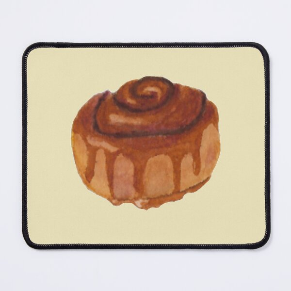 Item preview, Cinnamon roll watercolour illustration (green colour background) designed and sold by tifft.