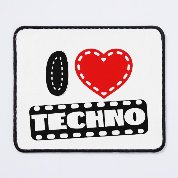 Artikelvorschau, Ich liebe Techno entworfen und verkauft von FurioInc.