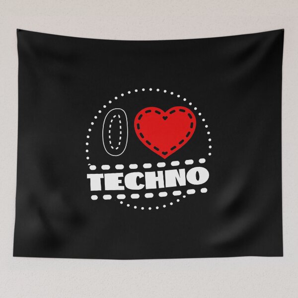 Artikelvorschau, Ich liebe Techno entworfen und verkauft von FurioInc.