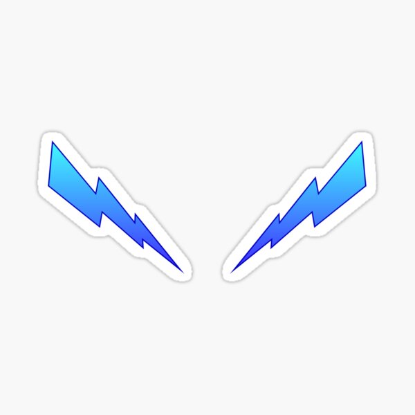Blue Zaps Sticker