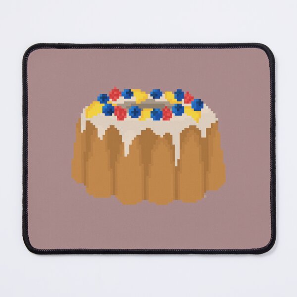 Item preview, Berries and citrus bundt cake pixel art designed and sold by tifft.