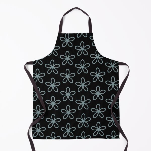 Item preview, Black and Blue Minimal Flower Pattern Coordinates w/ Farrow & Ball 2022 Popular Color Stone Blue 86 - Colour Trends - Trending Hue designed and sold by ColorOfTheYears.