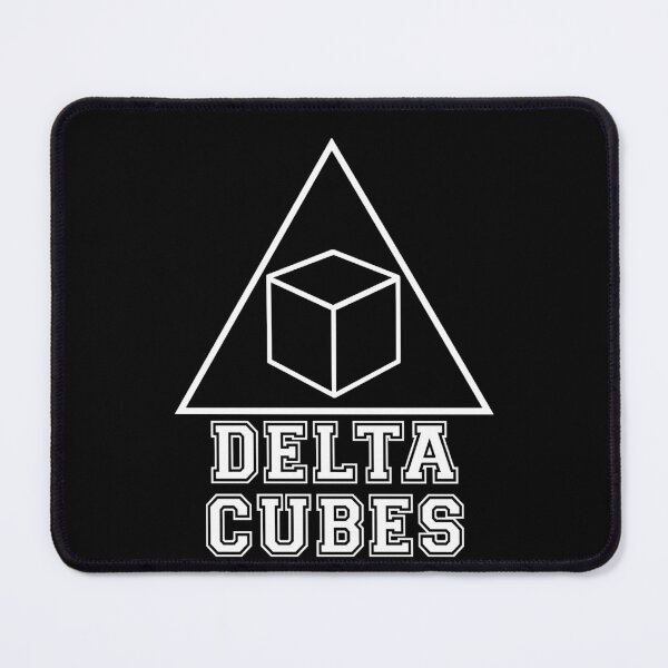 Item preview, Delta Cubes Frat Logo (White On Black) designed and sold by Dr-Mysterio101.