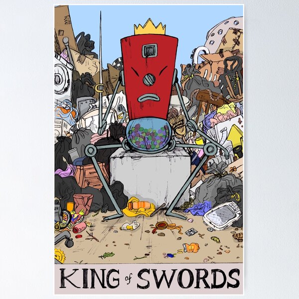 Item preview, Rattleballs as King Of Swords designed and sold by sadnettles.