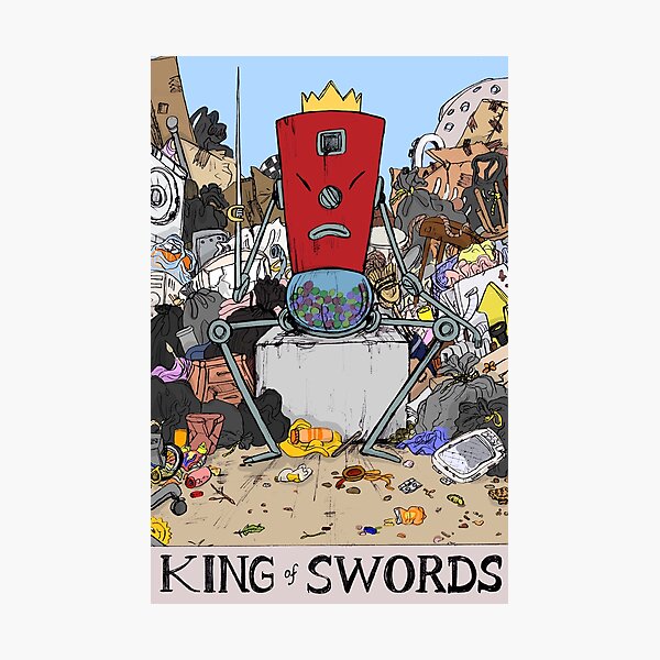 Item preview, Rattleballs as King Of Swords designed and sold by sadnettles.