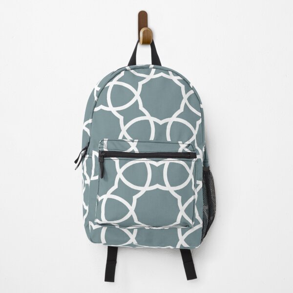 Item preview, Blue and White Petal Shape Tile Pattern Coordinates w/ Farrow & Ball 2022 Popular Color Stone Blue 86 - Colour Trends - Trending Hue designed and sold by ColorOfTheYears.