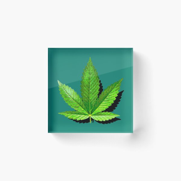 Item preview, green hemp leaf  designed and sold by  CannaGranny™ .
