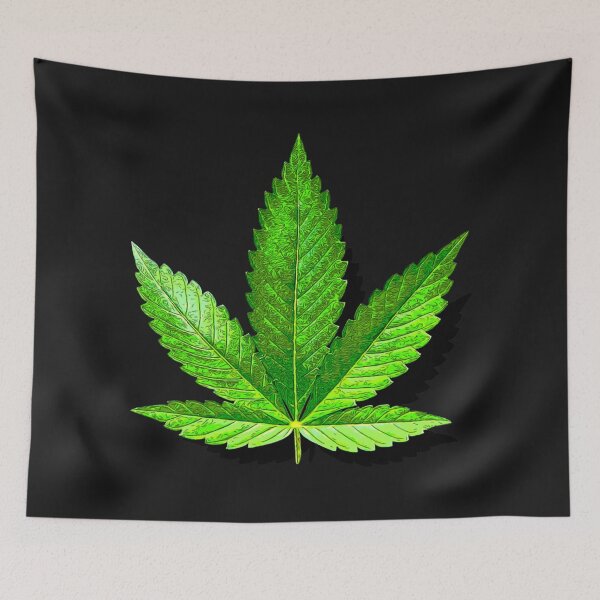 Item preview, green hemp leaf  designed and sold by  CannaGranny™ .