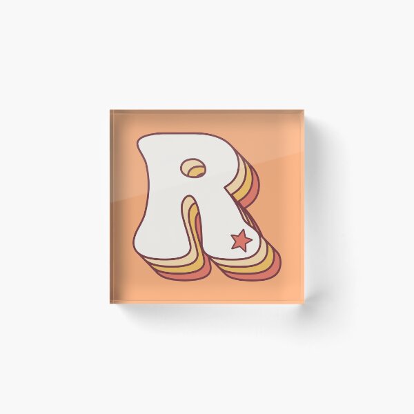 Item preview, Letter R Retro designed and sold by OkihanaShop.