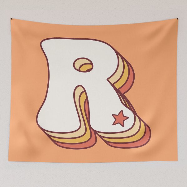 Item preview, Letter R Retro designed and sold by OkihanaShop.