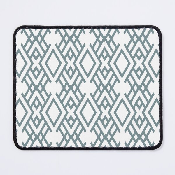 Item preview, Blue and White Geometric Striped Art Deco Pattern Coordinates w/ Farrow & Ball 2022 Popular Color Stone Blue 86 - Colour Trends - Trending Hue designed and sold by ColorOfTheYears.