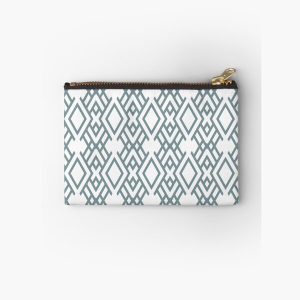 Item preview, Blue and White Geometric Striped Art Deco Pattern Coordinates w/ Farrow & Ball 2022 Popular Color Stone Blue 86 - Colour Trends - Trending Hue designed and sold by ColorOfTheYears.