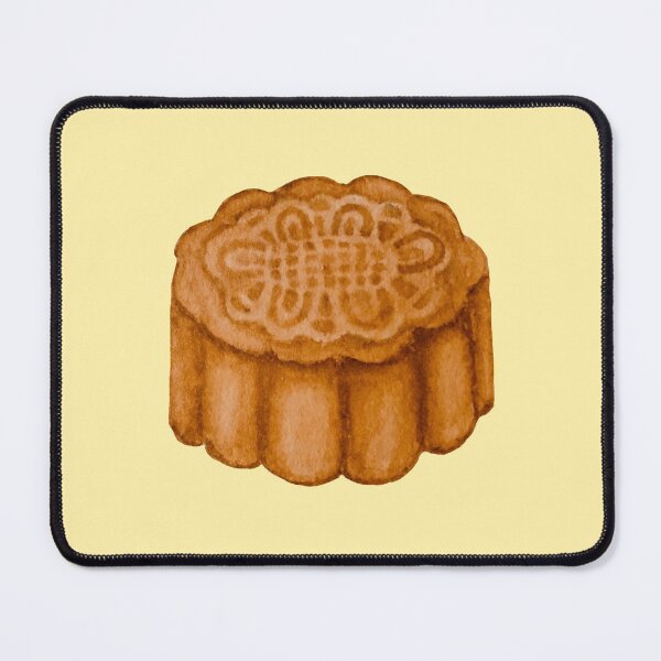 Item preview, Mooncake watercolour illustration (Maroon background) designed and sold by tifft.