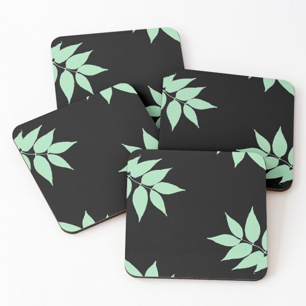 Item preview, Minty Autumn leaves   designed and sold by Artystico  ⭐⭐⭐⭐⭐.