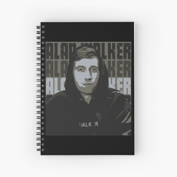 Alan Walker Art Spiral Notebooks Redbubble
