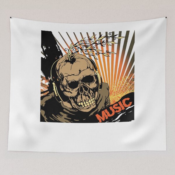 Item preview, Music Skull designed and sold by SpotWarehouse.