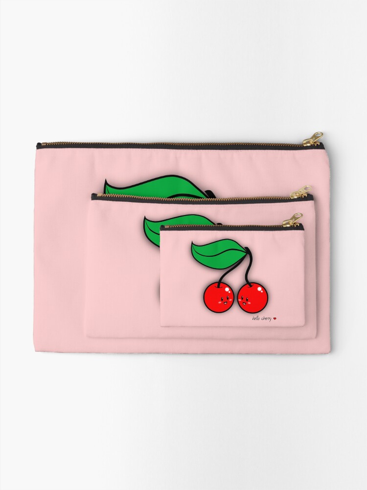 Alternate view of Hello Cherry - two lof bees Zipper Pouch