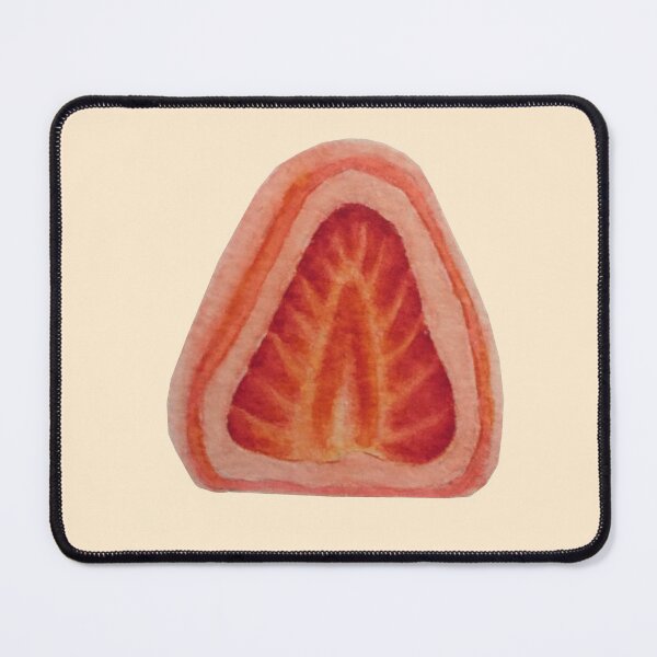 Item preview, Pink Strawberry Daifuku Mochi Watercolour Food Illustration designed and sold by tifft.