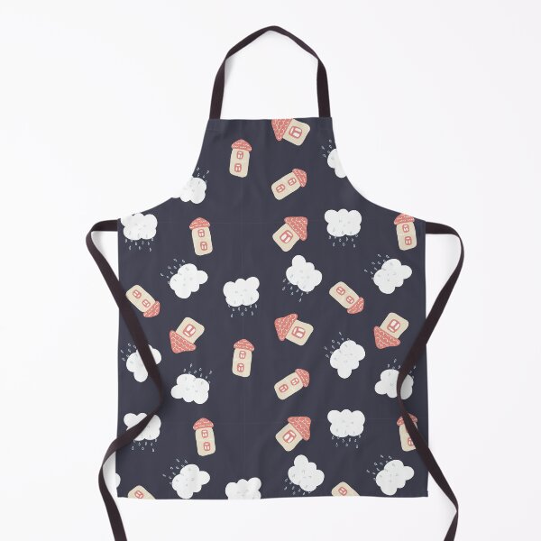 Item preview, Little houses and rainy clouds pattern designed and sold by urban-color.