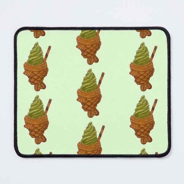 Item preview, Taiyaki matcha ice cream Watercolour Painting designed and sold by tifft.