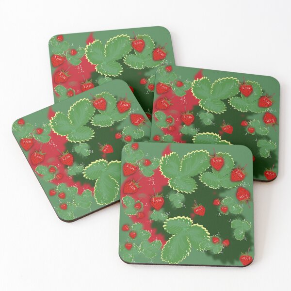 Item preview, strawberries, strawberries, seamless pattern designed and sold by Natairbrush.