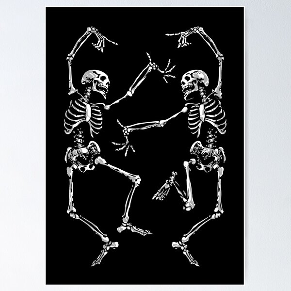 Skeleton Dance Wall Art for Sale | Redbubble