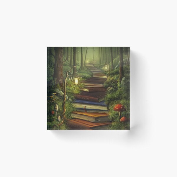 The Reader's Path Acrylic Block