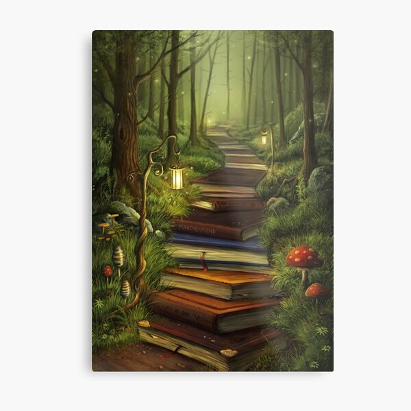 The Reader's Path Metal Print
