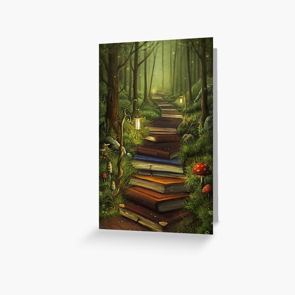 The Reader's Path Greeting Card