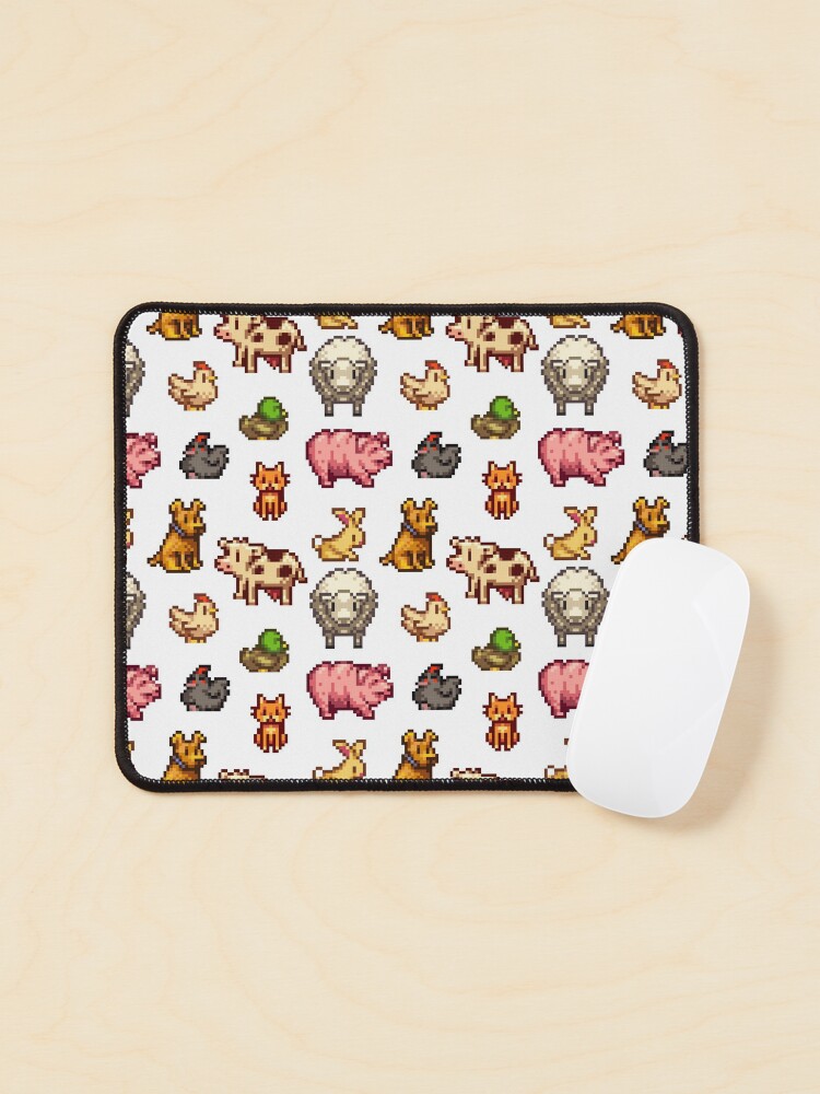 Aperçu 1 sur 5. Tapis de souris avec l'œuvre animaux de la vallée de stardew créée et vendue par ElliottBryan.