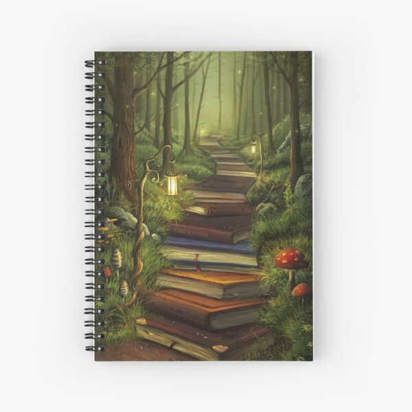 The Reader's Path Spiral Notebook