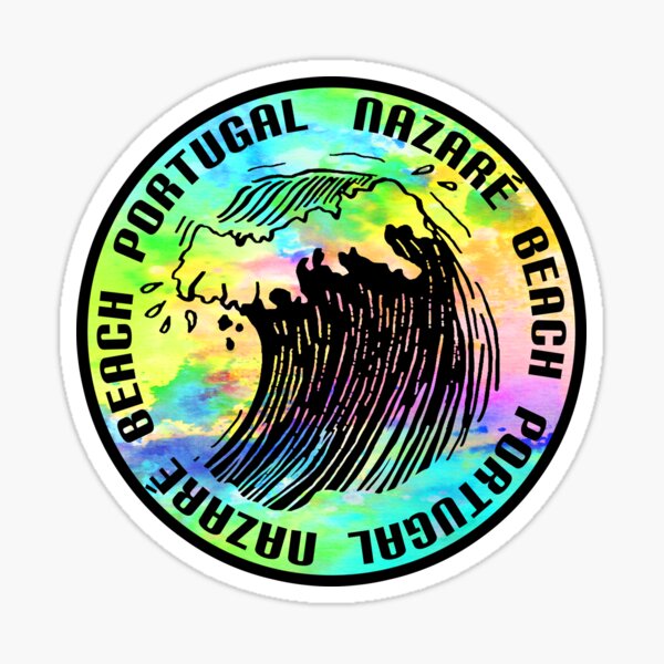 Artikel-Vorschau von Nazare Portugal Strand Surfen Surfer Surf, designt und verkauft von DESTINATIONS DECAL.