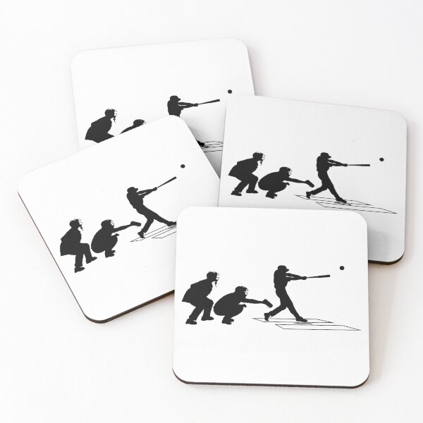 Item preview, Baseball catcher, batter and umpire in ready position to playing. Baseball Home Plate umpire, catcher, batter at work on baseball field  designed and sold by Marcin Adrian.