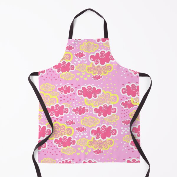 Item preview, Clouds and pink heart drops pattern designed and sold by urban-color.