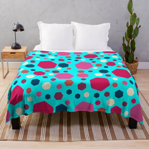 Item preview, HEXA CYAN PINK PATTERN designed and sold by CreativeLabArt.