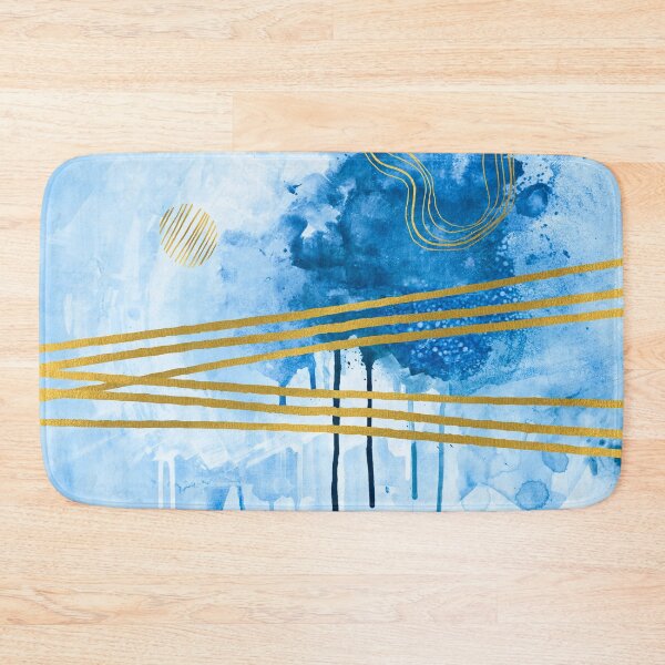 Artikelvorschau, Blaue Farbe mit goldenen Details entworfen und verkauft von alishen.